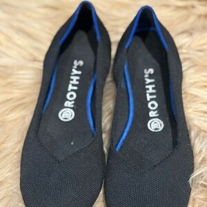 Rothy's Black and Blue Women's Flats